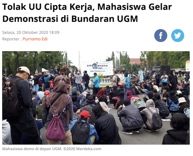 [Cek Fakta] Mahasiswa dan Alumni UGM Demo Pemalsuan Ijazah Jokowi? Ini